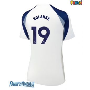 Tottenham Hotspur Dominic Solanke #19 Tricou Fotbal Replică 2025-26 Femei Acasa